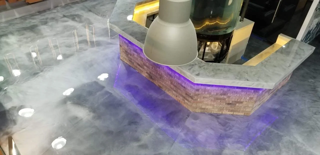 Acabado estilo mármol
