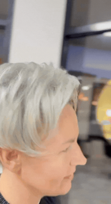 Short haircut with colour