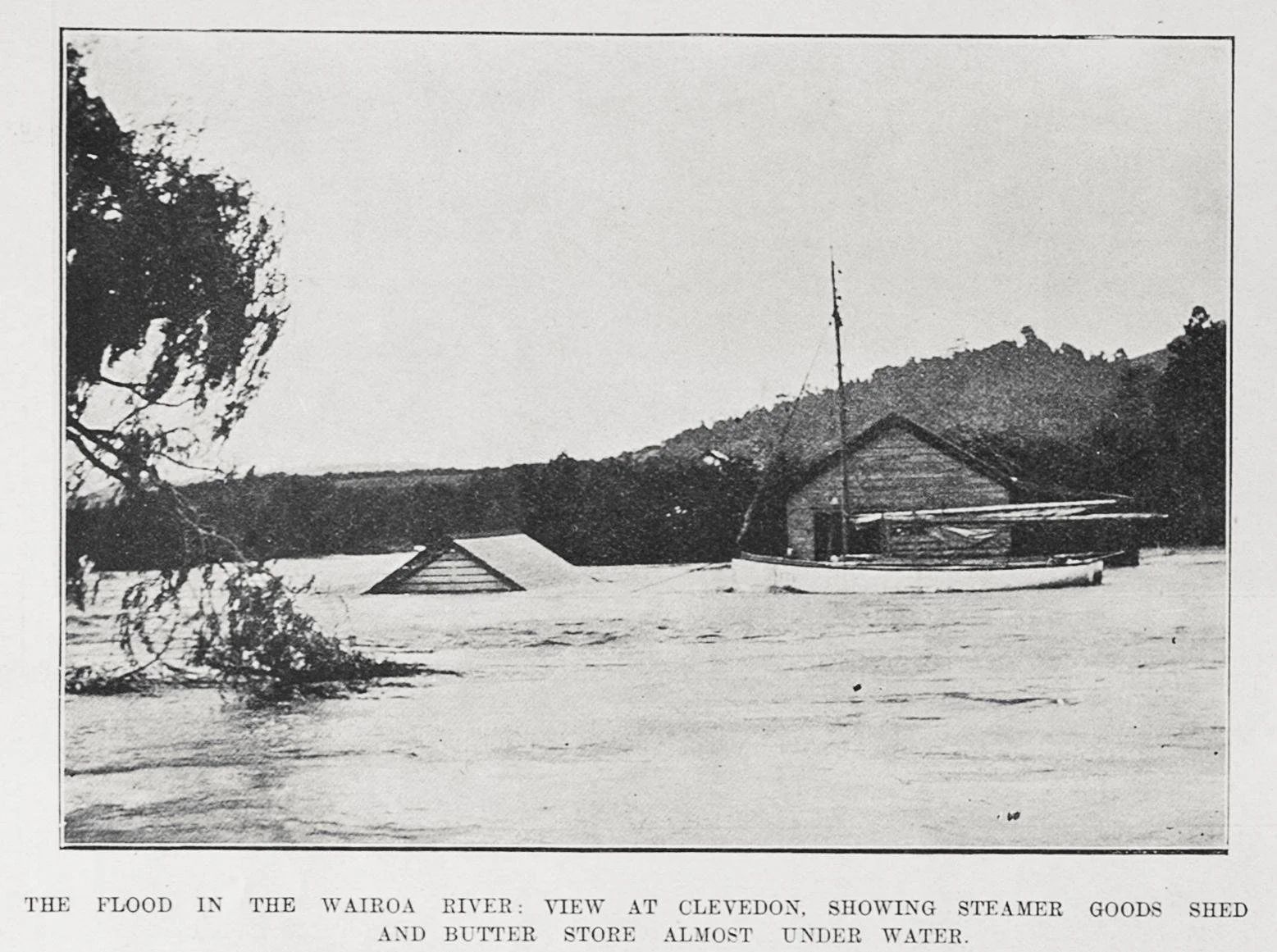 Flood on the Wairoa River, 1907