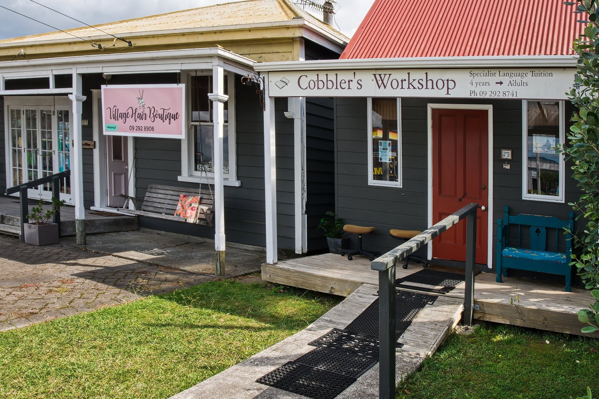 The rebuilt cottage and workshop, 2026, photo by Donna Jepsen