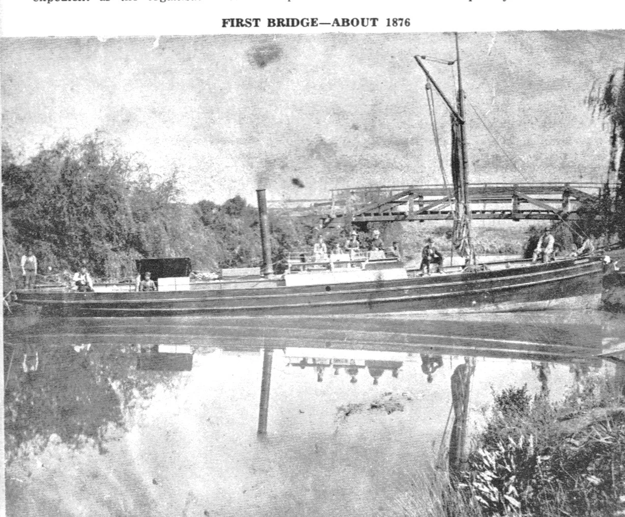 First Wairoa Bridge, 1876