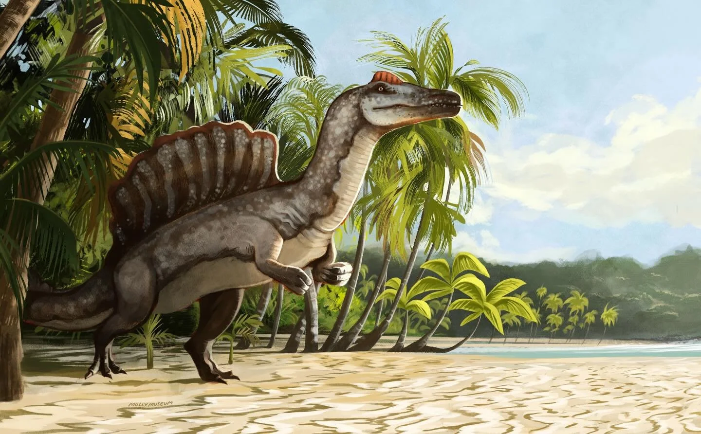 photo study from the dinosaurs documentary! one thing about me is I ❤️ spinosaurus!!! 

&bull;

#paleoart #spinosaurus #illustration #dinosaurs