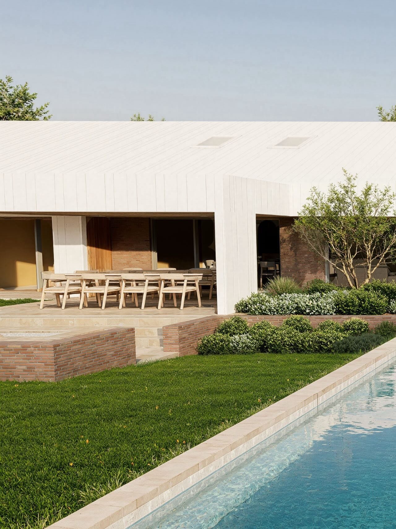House C &mdash; where architecture and landscape enhance the way you live. 
⠀⠀⠀⠀⠀⠀⠀⠀⠀
A refined acreage home featuring two gabled structures, pavilion-style gallery entry, timber reveals, generous living spaces, and a landscape richly layered with fe