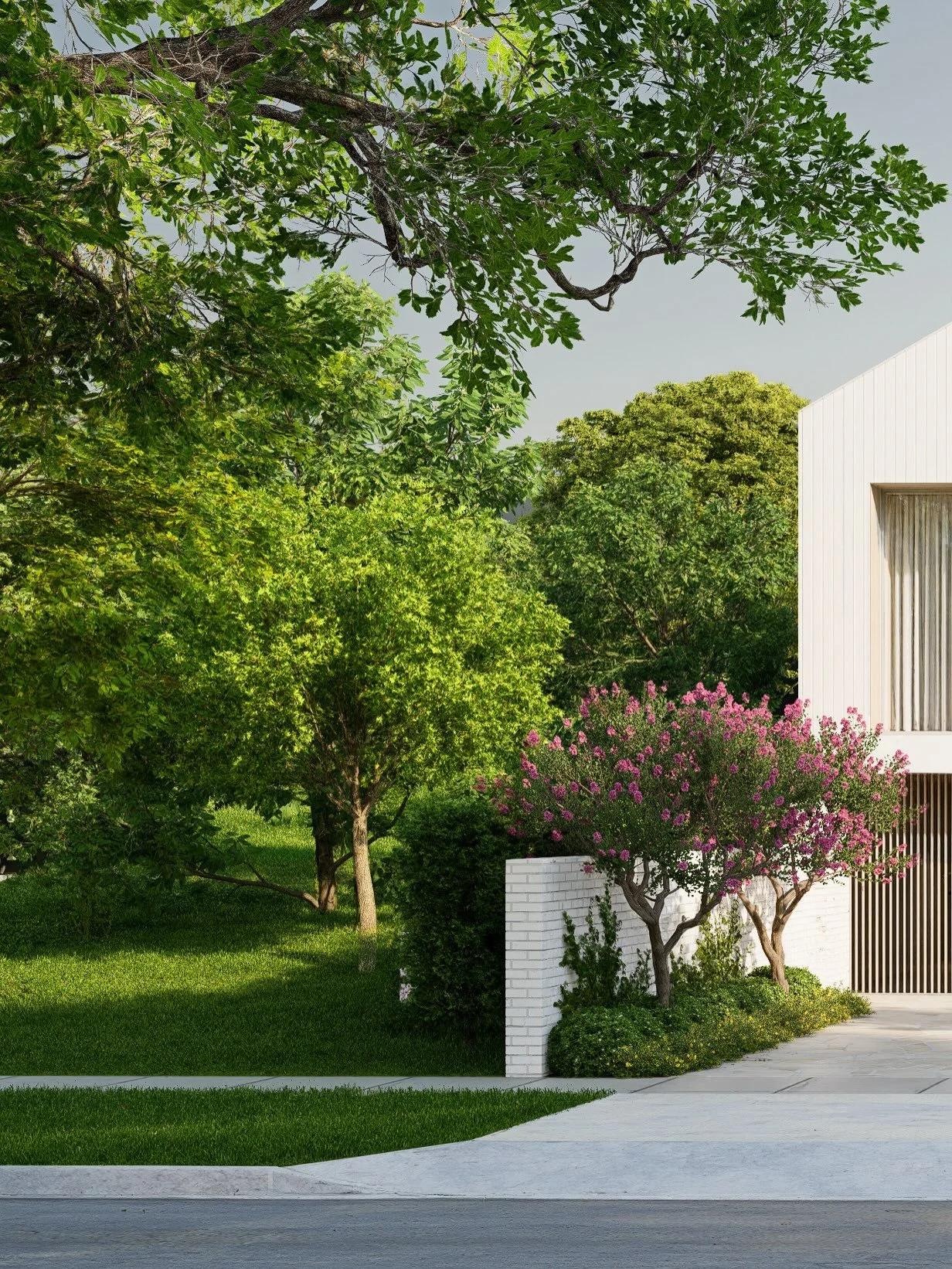 House D brings two-storey clarity to the site.
⠀⠀⠀⠀⠀⠀⠀⠀⠀
Four bedrooms, 3.5 bathrooms, two living areas, dual master suites, lift, double garage, pool, and outdoor fireplace are integrated with coordinated landscape architecture. The dynamic fa&ccedi