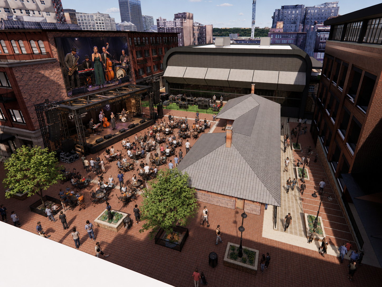 Traction Yards / Circle Centre Mall Redevelopment