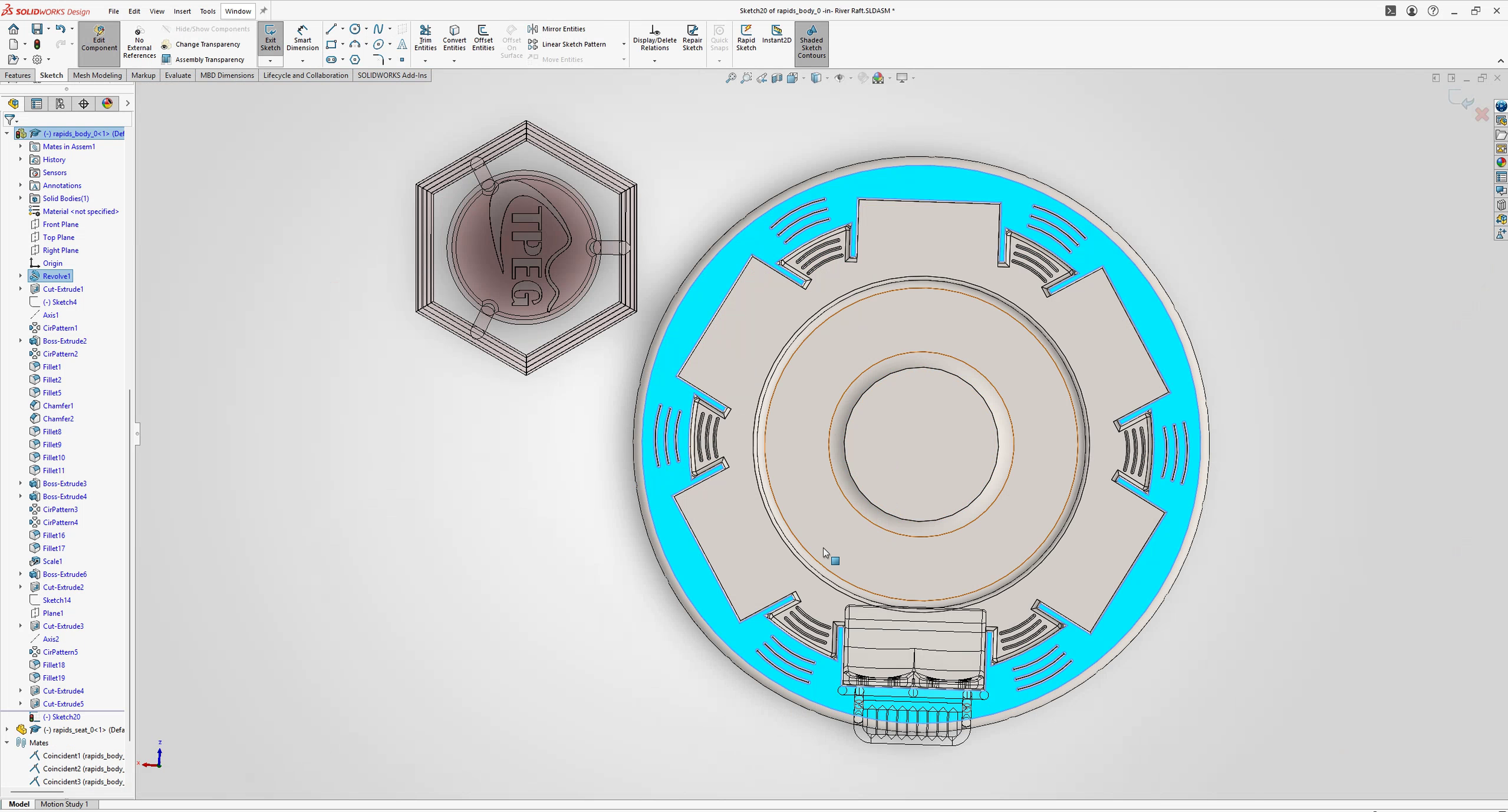 Model Design in SolidWorks