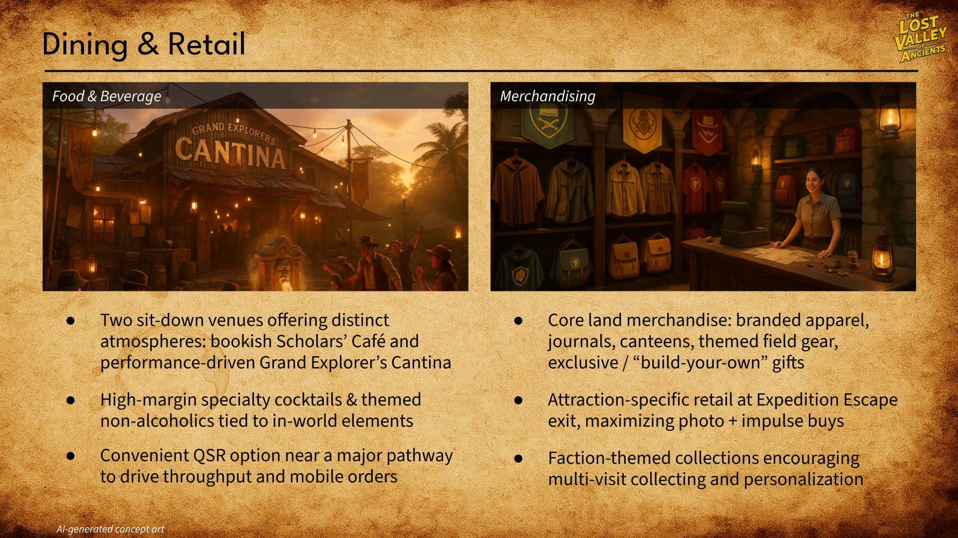 Themed Land Dining & Retail