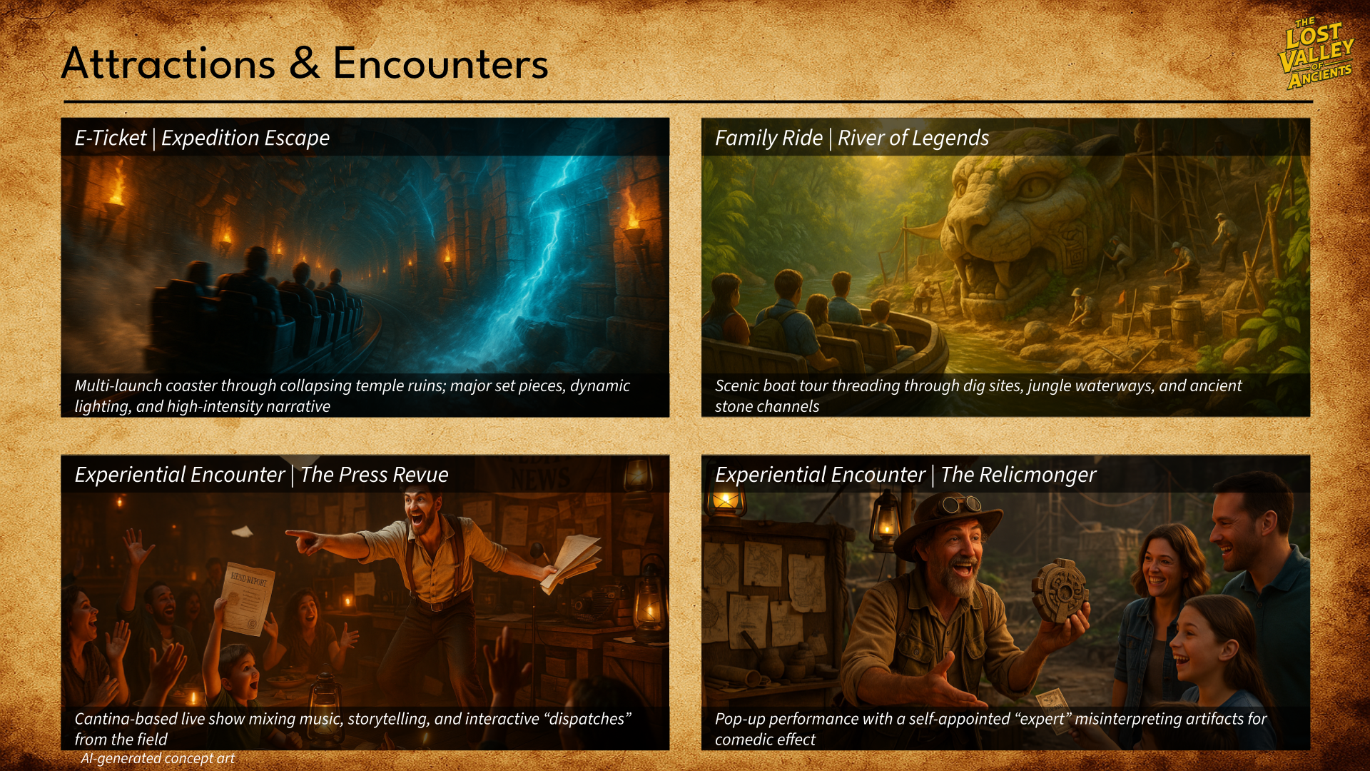 Themed Land Attractions Concept