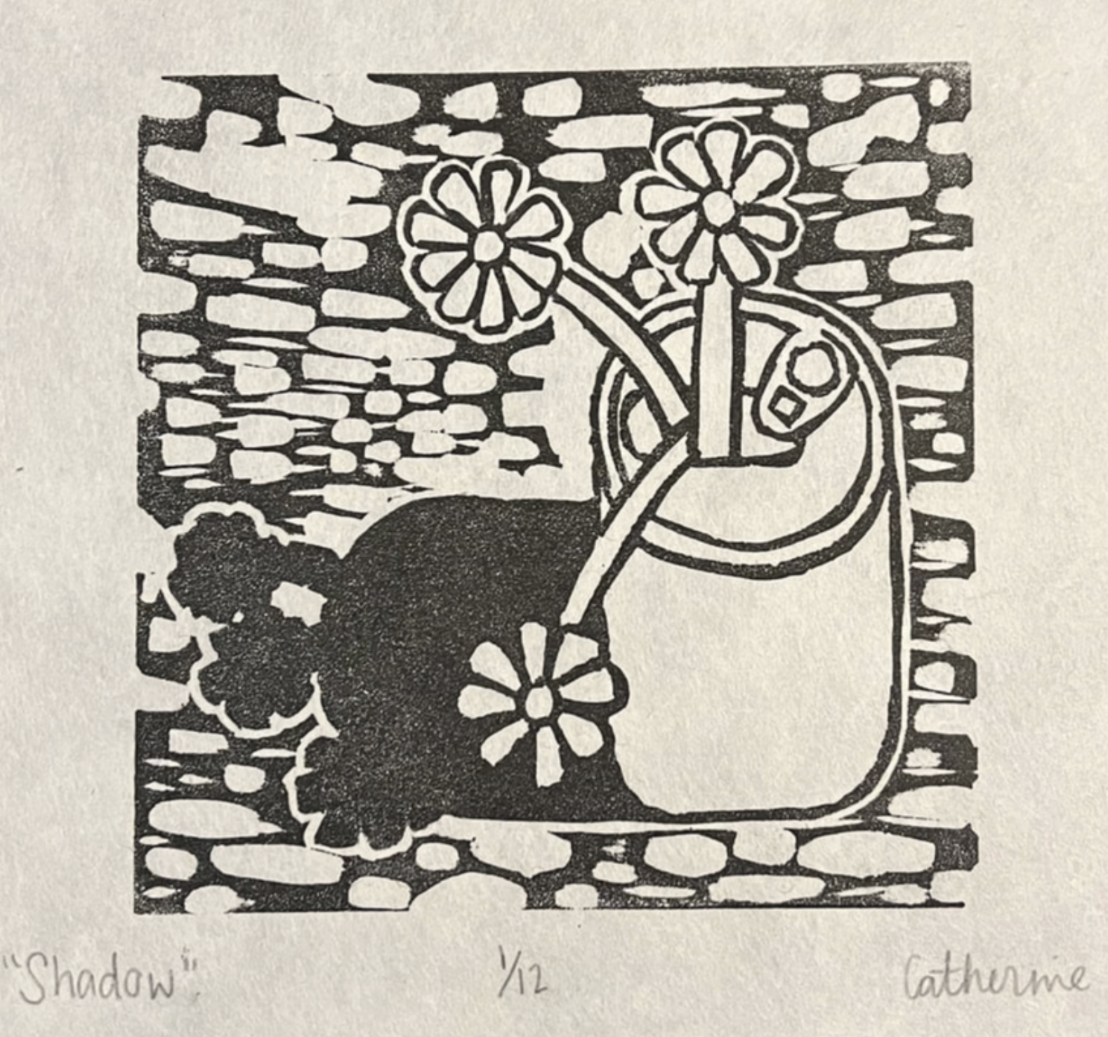 Linocut print