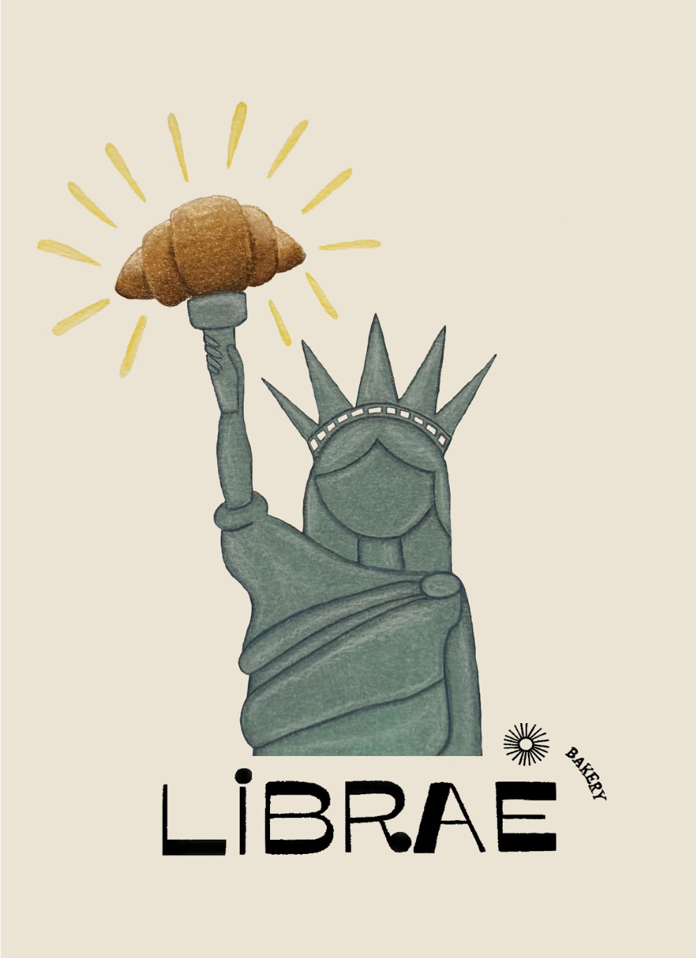 Commission for Librae Bakery (NYC), color pencil