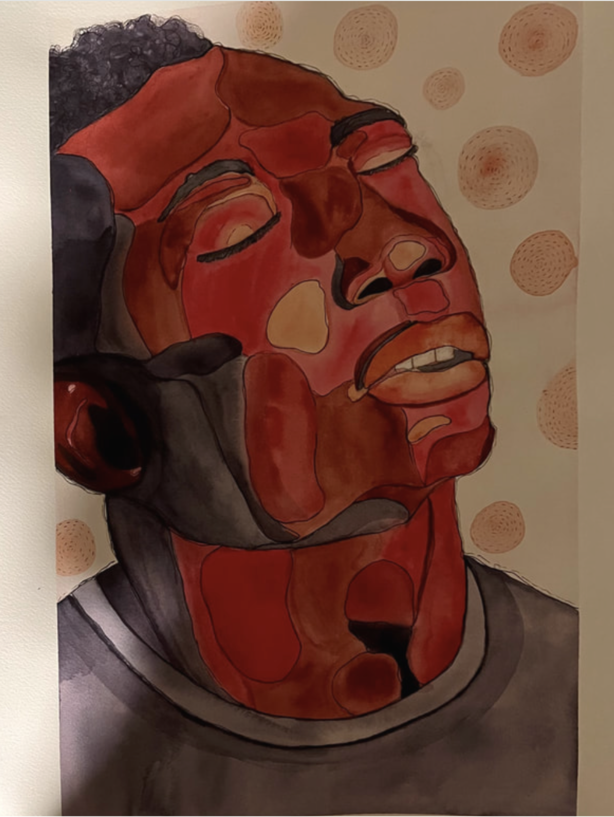Watercolor and ink