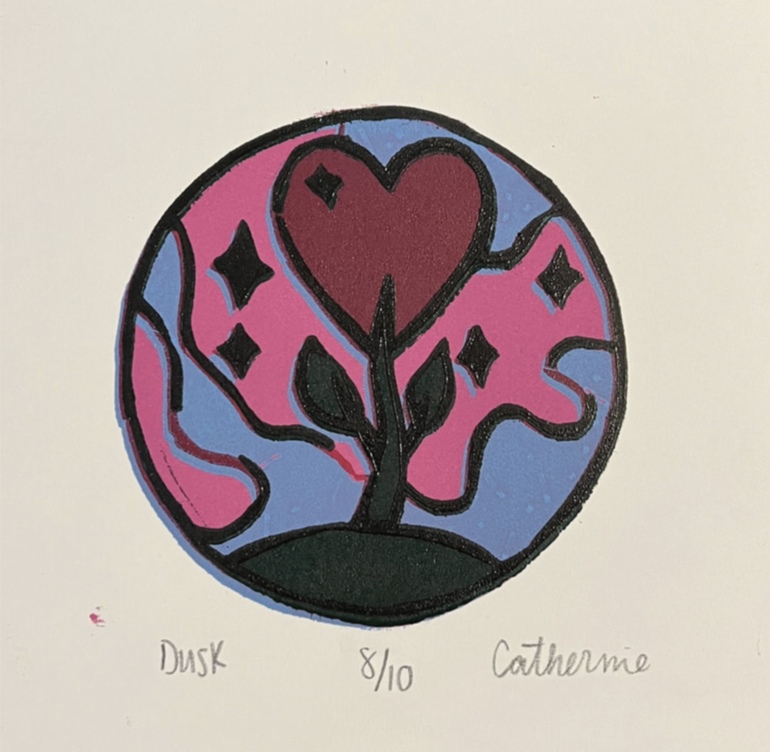 Linocut print