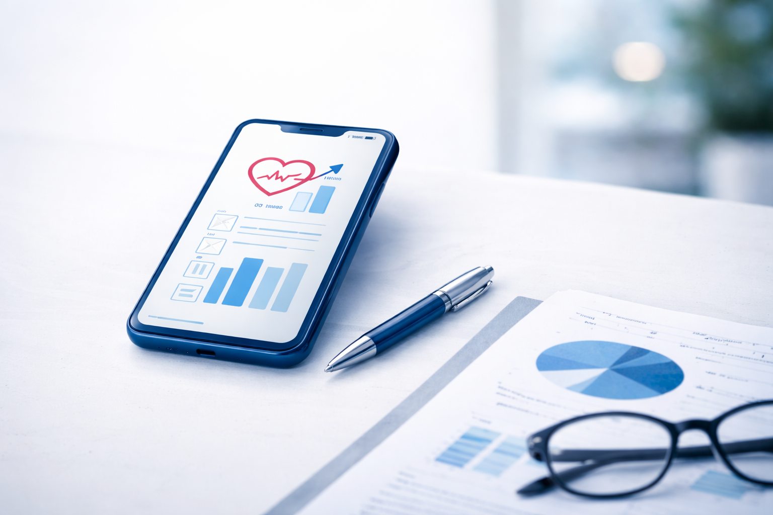 Healthcare consulting and digital health strategy planning with performance data and analytics