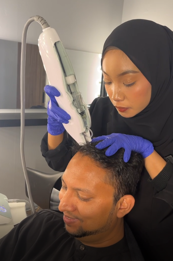 Masalah Rambut Gugur &amp; Nipis? Rawatan Advanced Exosome Dengan Teknologi Pico Meso Kini Di Hannan Medispa Utara