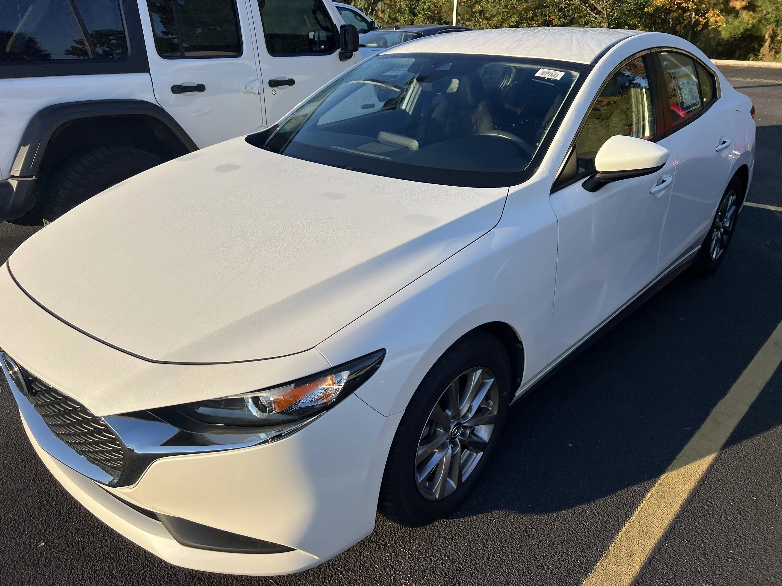 2025 Mazda3 ready for transportation from Nashville, TN to Chicago, IL. Customer selected open vehicle transport.