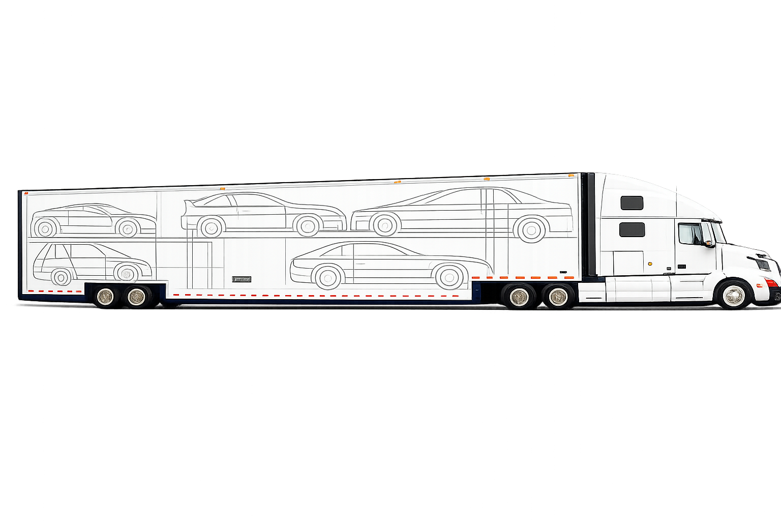 Six-car enclosed transportation services for dealerships, luxury vehicles, auto auctions, commercial fleets, and nationwide vehicle shipping.