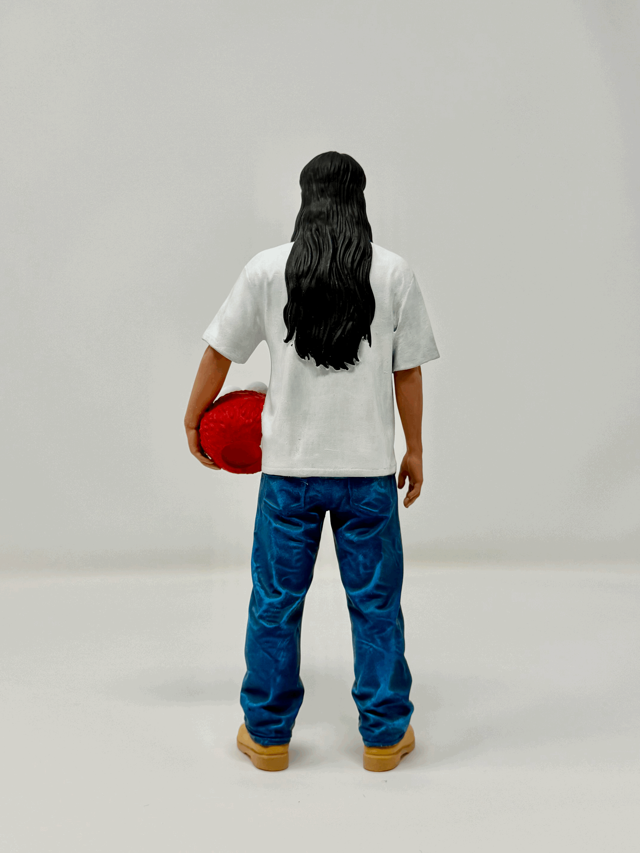 Hand-painted 'Just Oliver' Oliver Tree tribute sculpture, numbered edition of 25