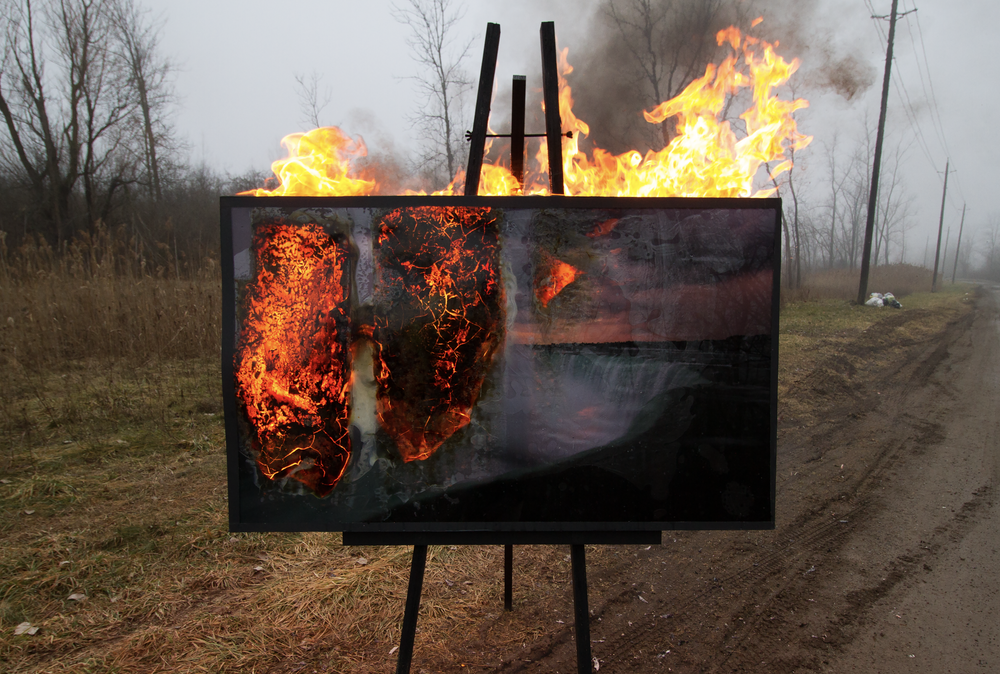 The Falls with Garbage