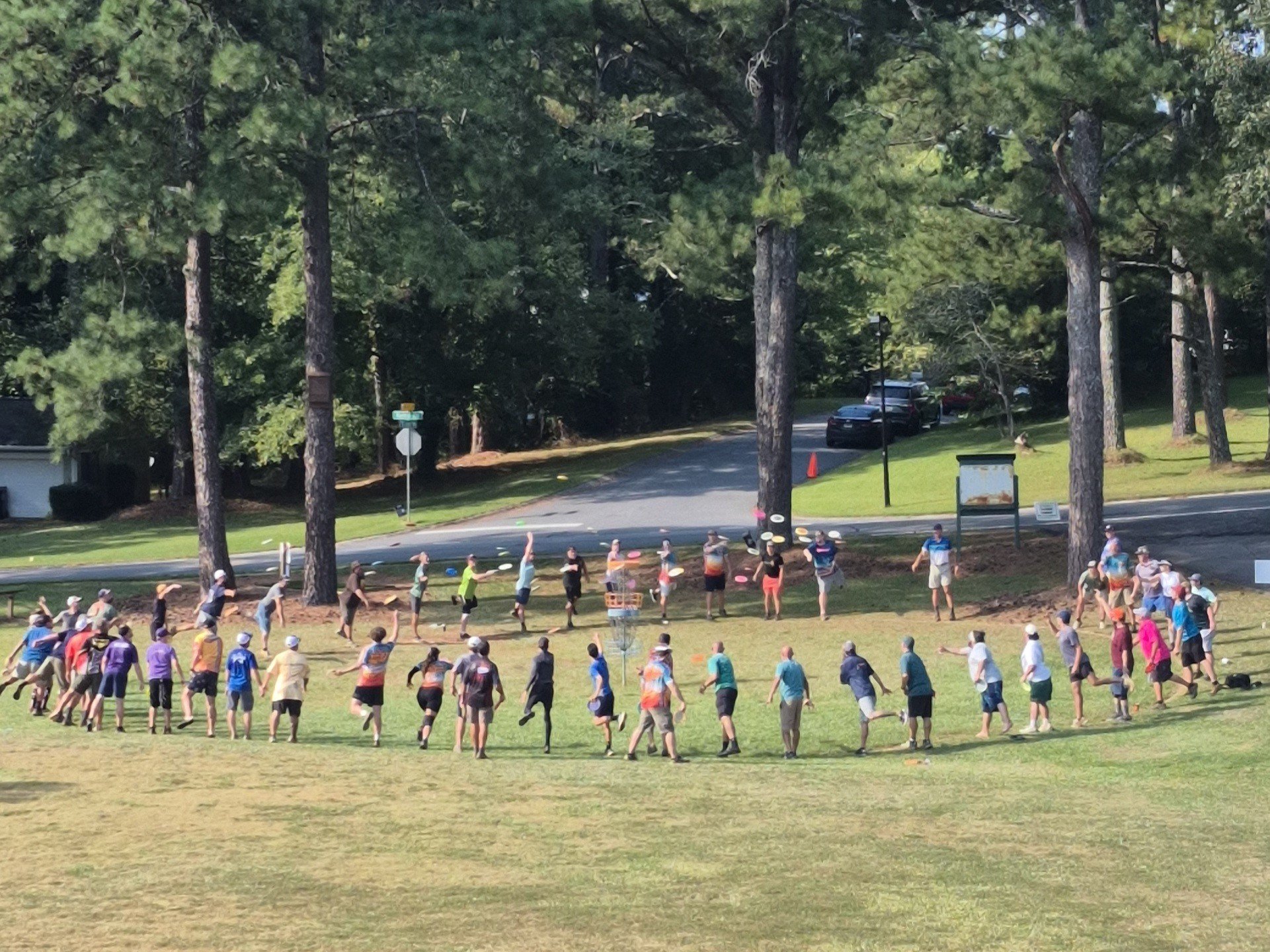 A "Ring of Fire" throw-off on hole 16.