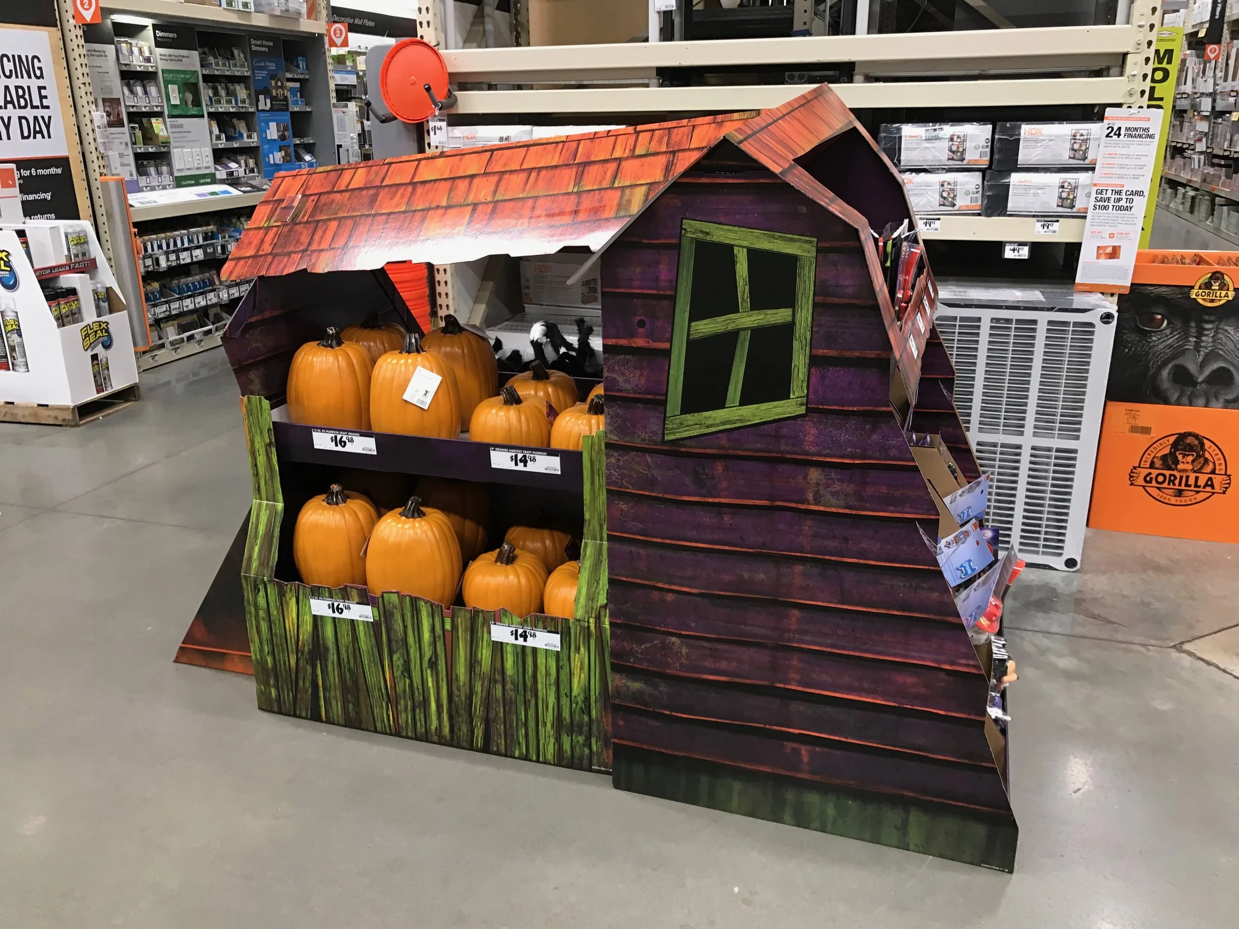Halloween Merchandiser Haunted House Display