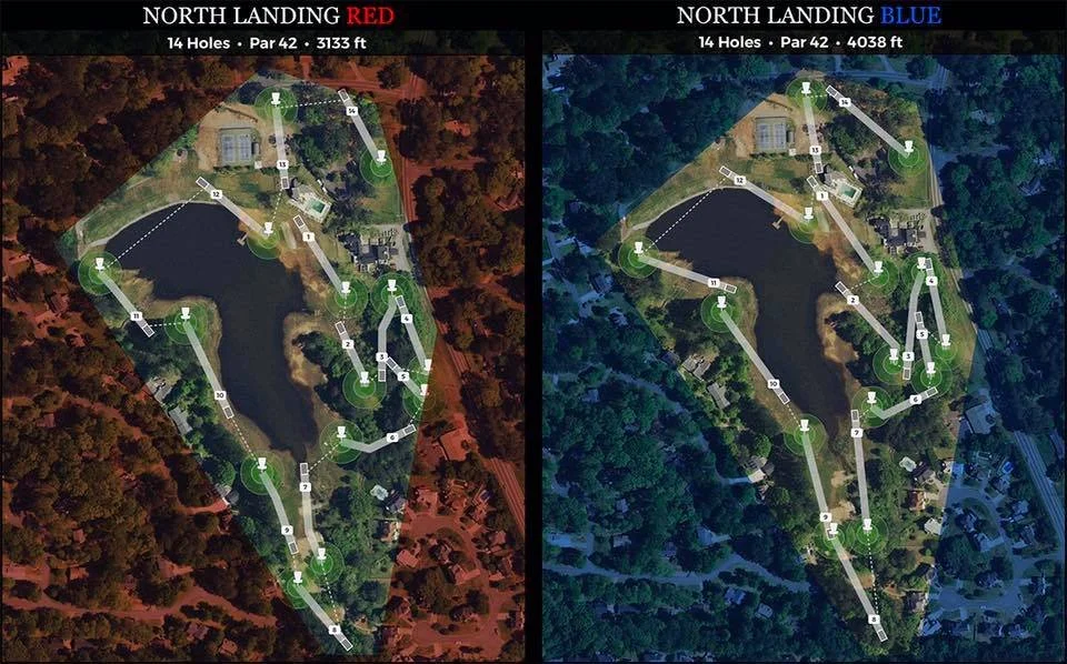 The 14 Hole Layout. It started as 11, and eventually became 18.