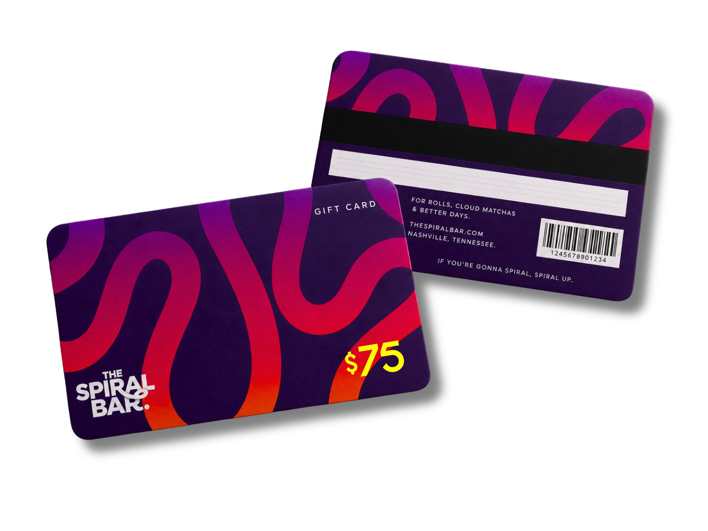 The Spiral Bar $75 Gift Card