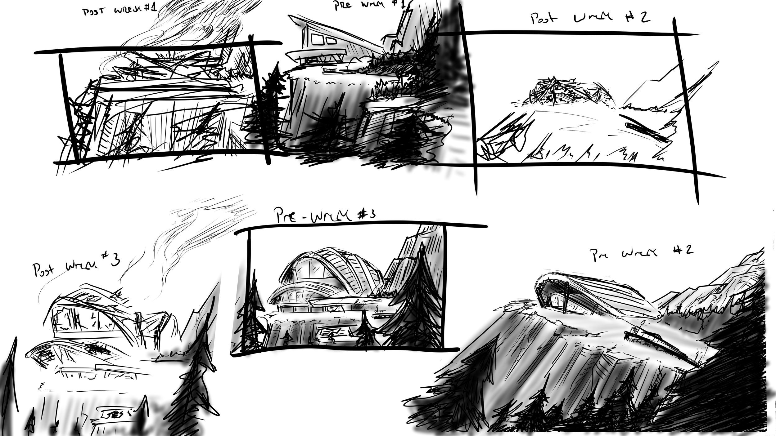 Ext. Wreckage of Sat HQ- Night.png