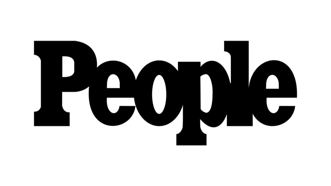 The word 'People' in large, bold, black letters on a white background.