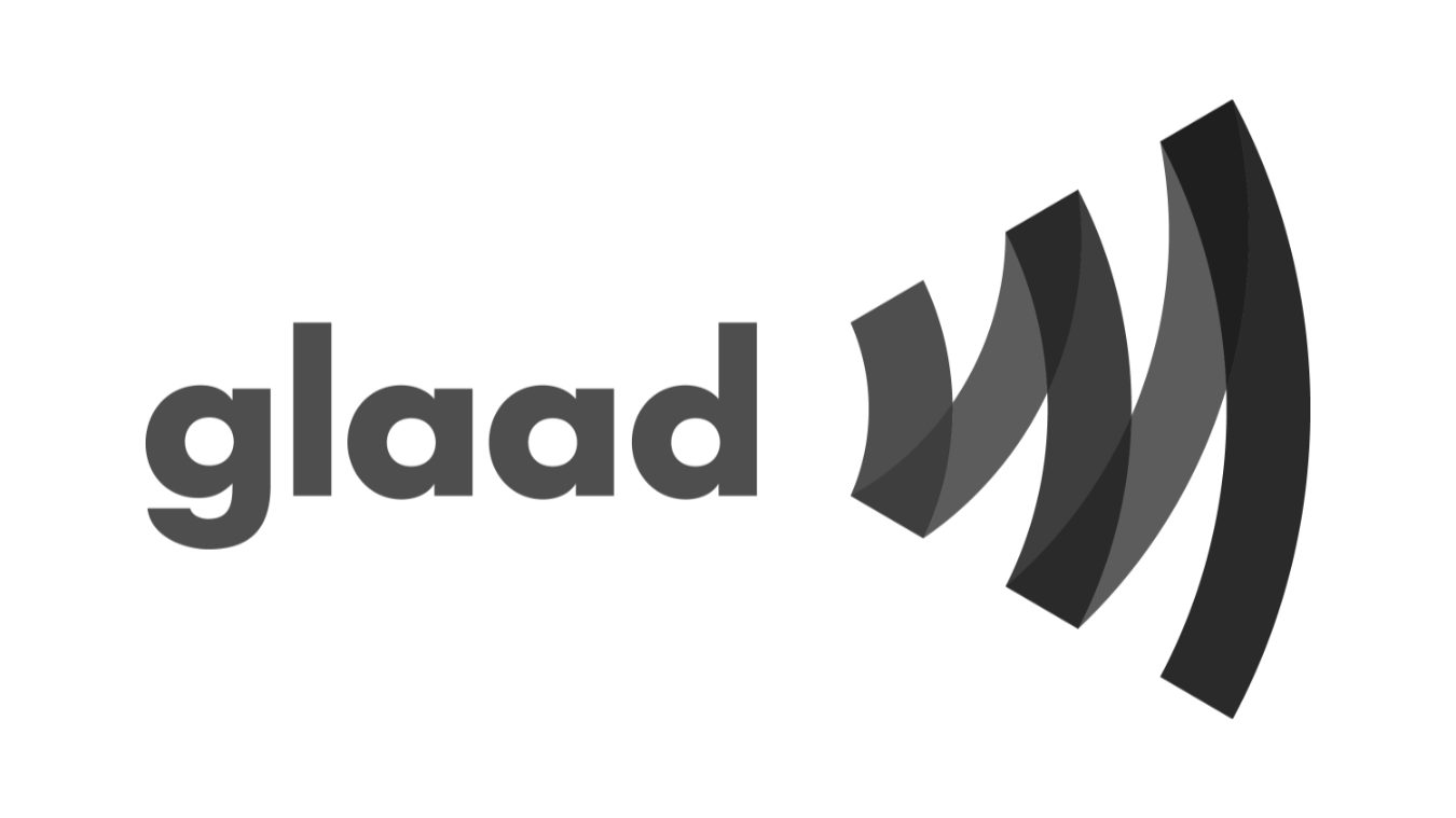 The word 'glad' next to a stylized Wi-Fi signal icon in grayscale.