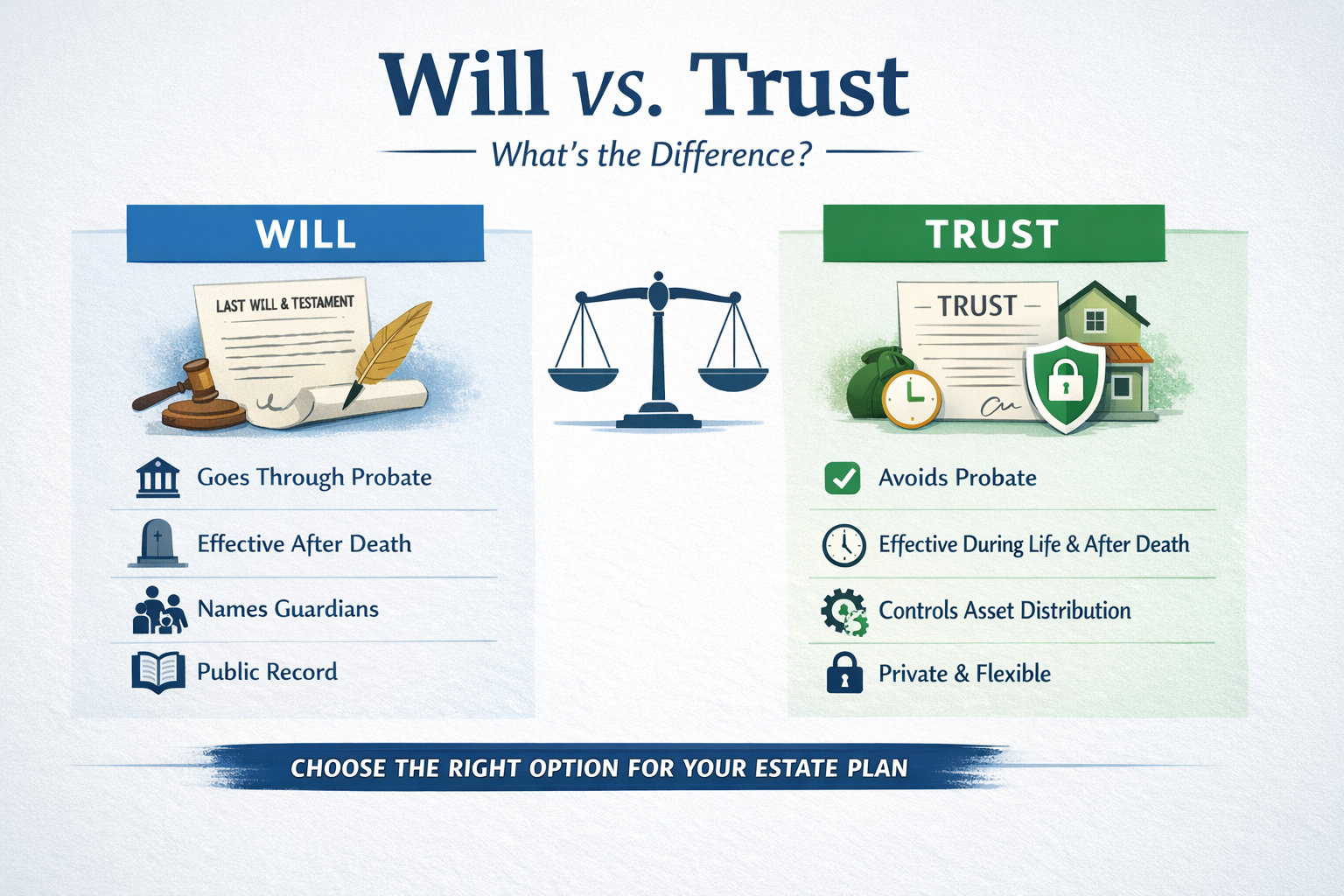 Will vs. Trust: What’s the Difference and Which Do You Need?