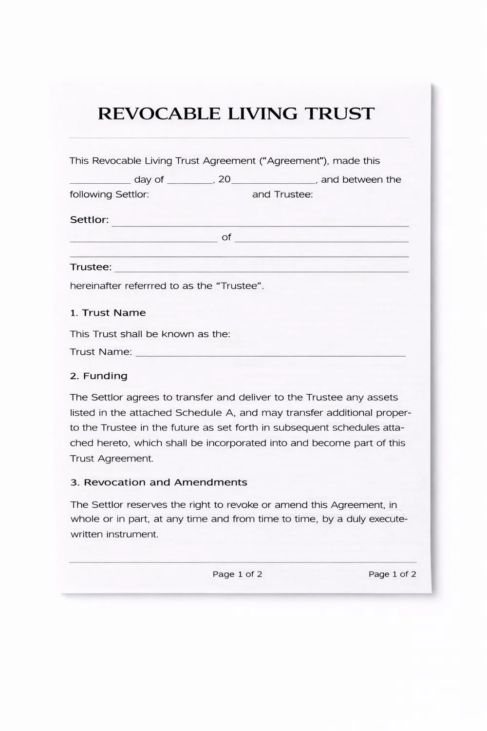 Revocable Living Trust