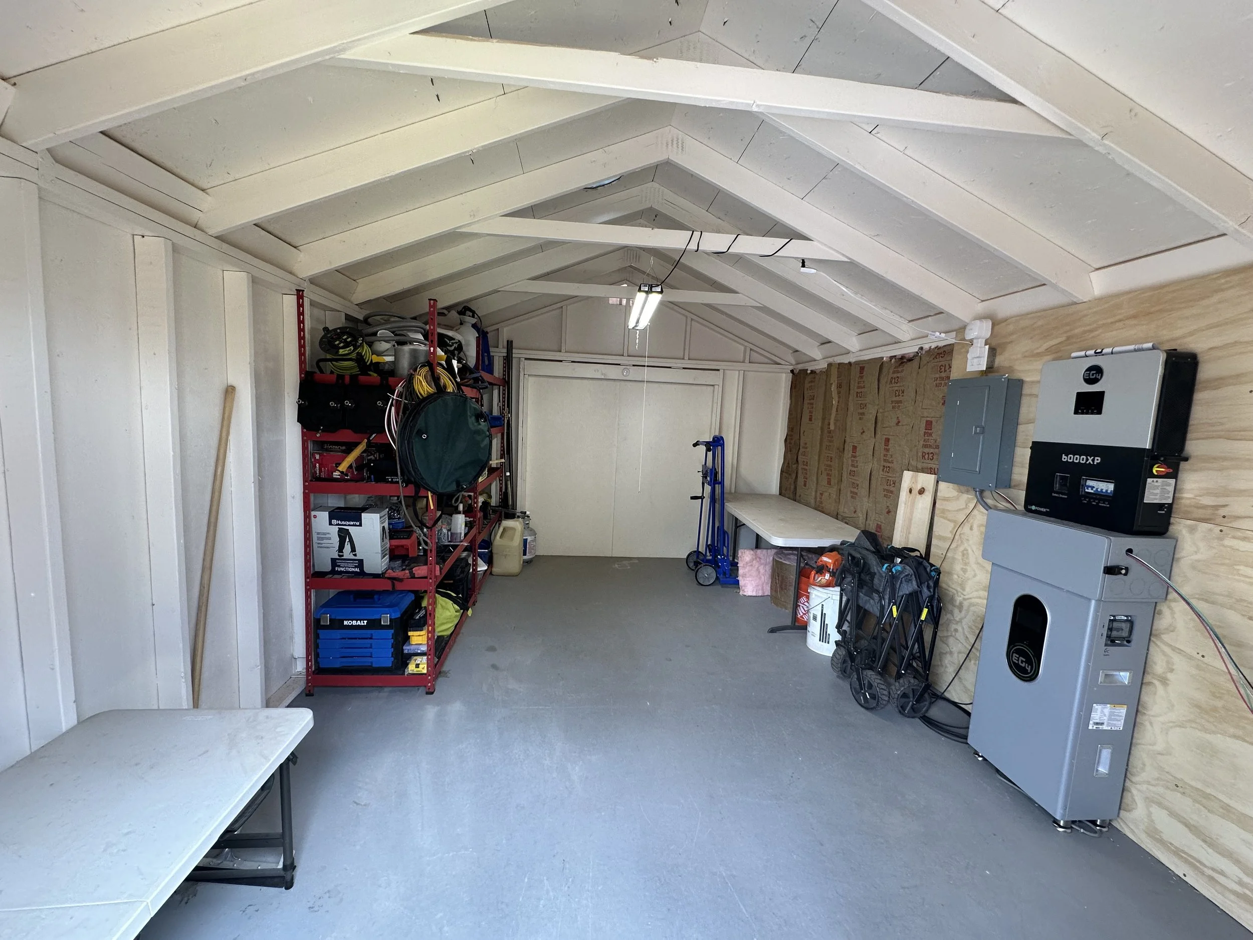 Inside the Storage Shed