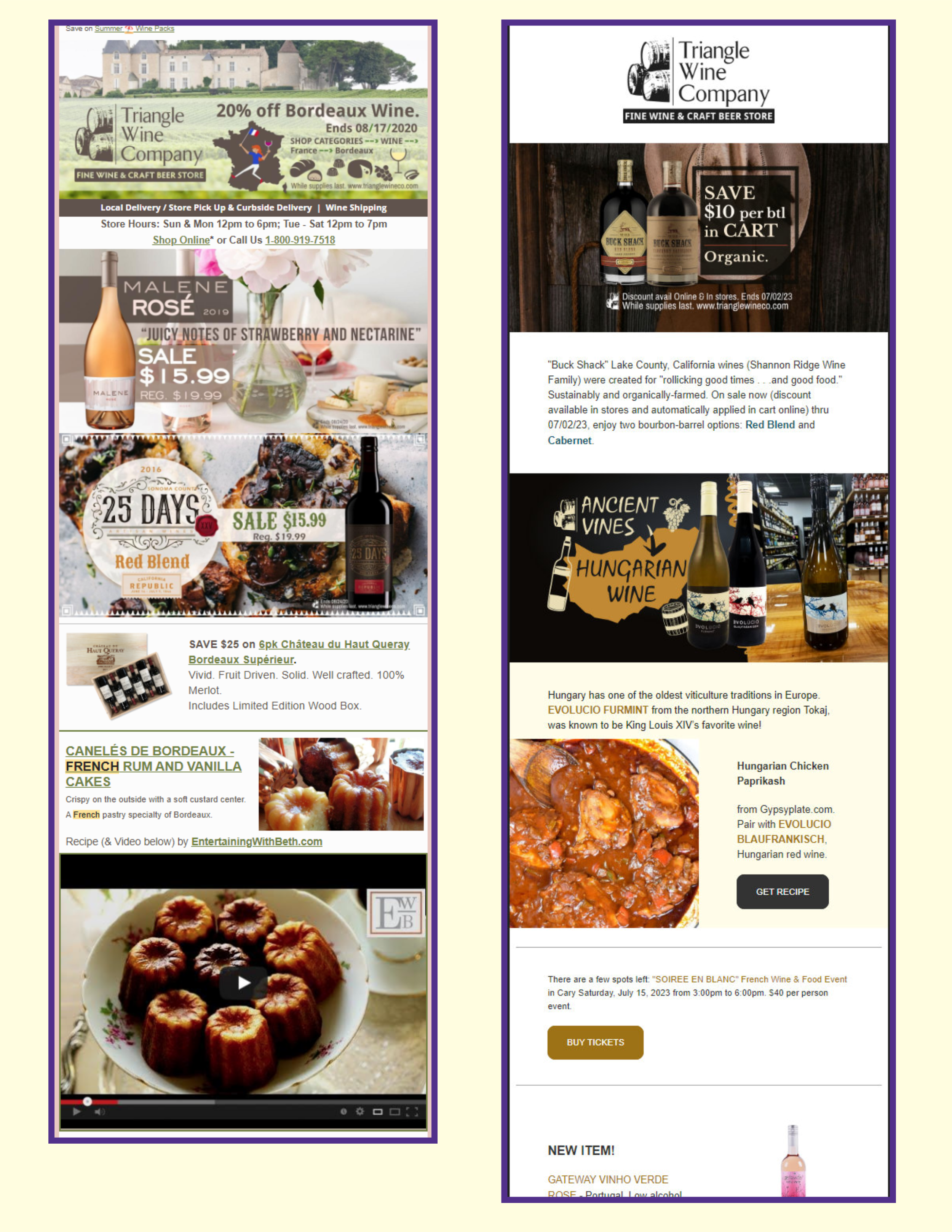 Wine Retail Email Marketing