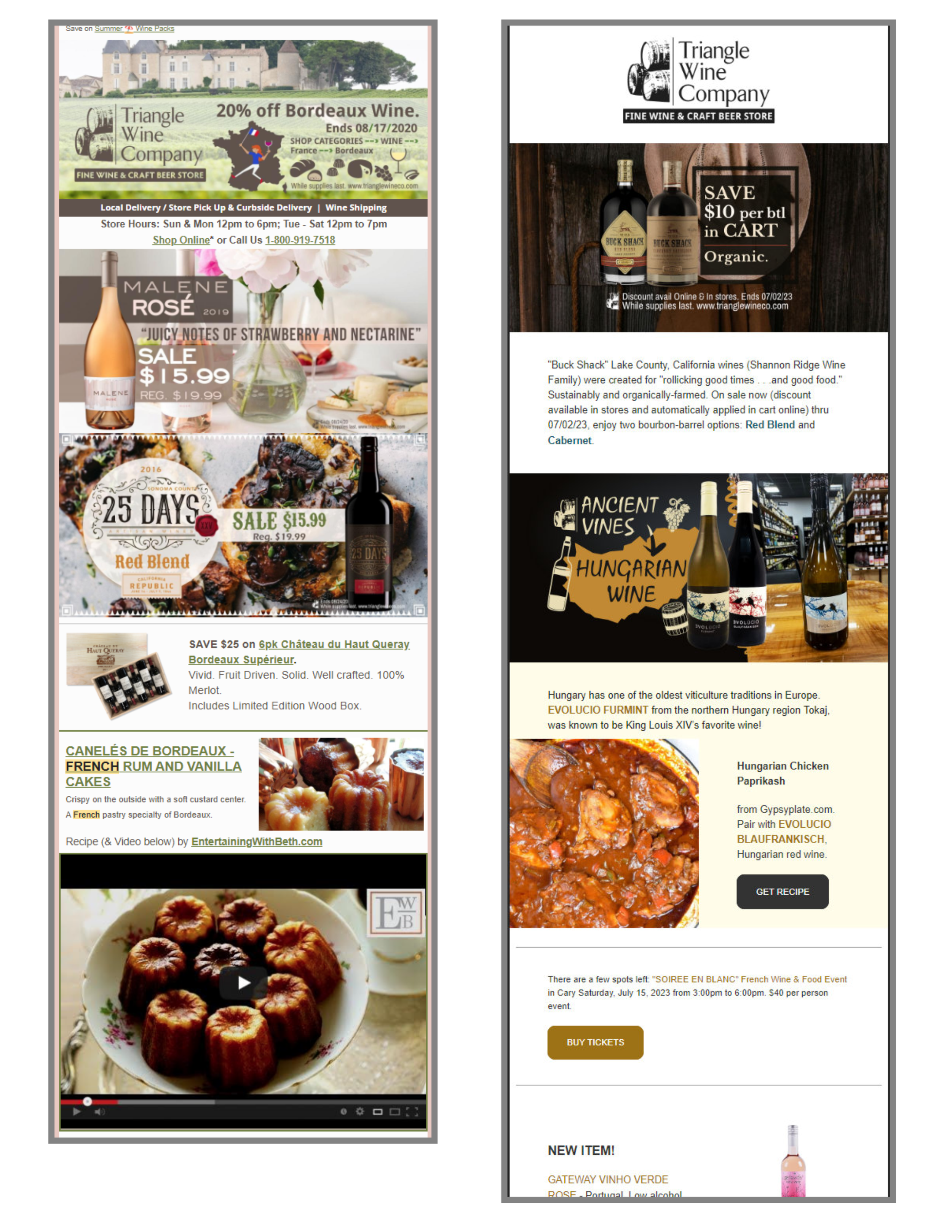 Wine Retail Email Marketing