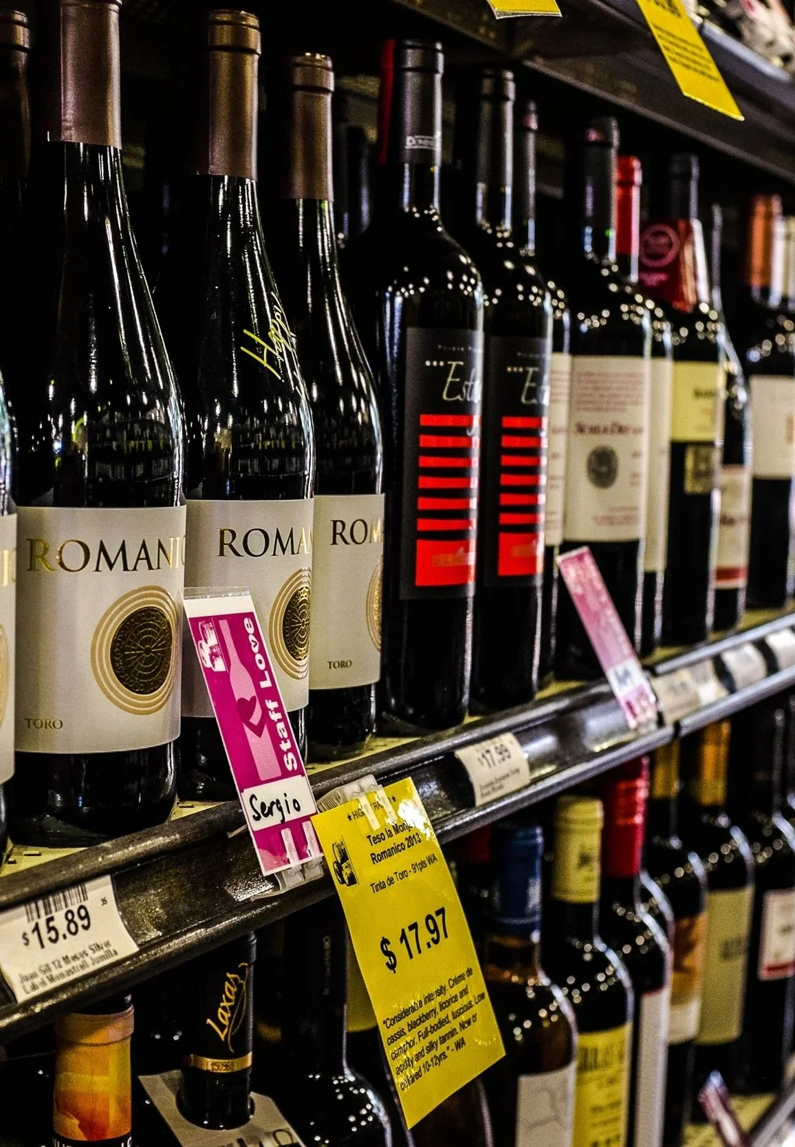 4-Ups Wine Shelf Sign