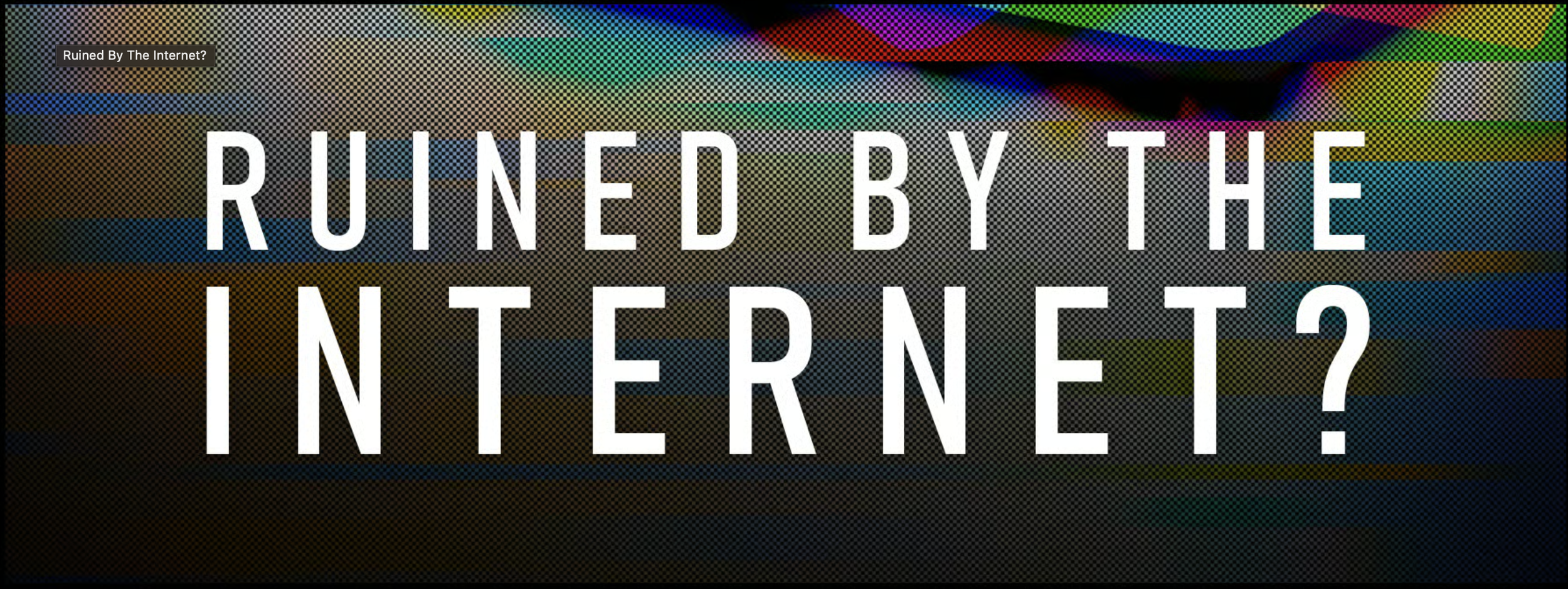Dr Lukeides appears on the podcast: RUINED BY THE INTERNET