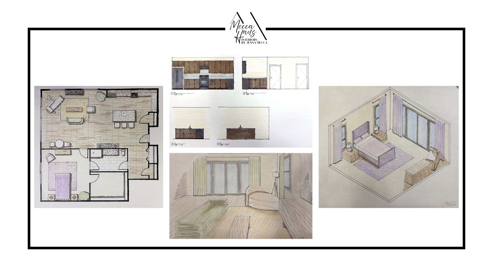 The design begins with the floor plan — a balance between open living and intimate corners, sized for a dinner party and a quiet Tuesday in equal measure. Hand-drawn from concept to elevation, the work reflects the full arc of the design process befo
