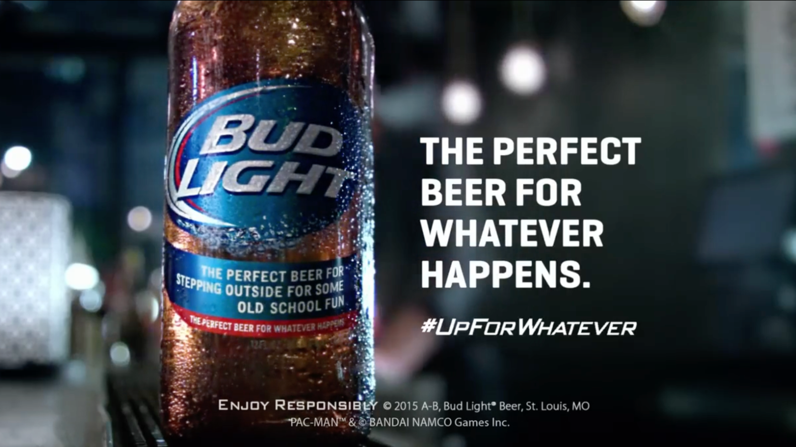 BUD LIGHT PAC MAN SUPERBOWL