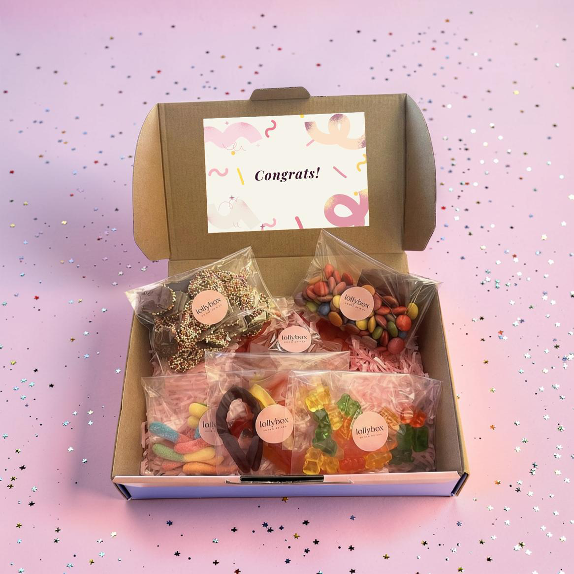 'Congratulations' Lollybox - Assorted Mix