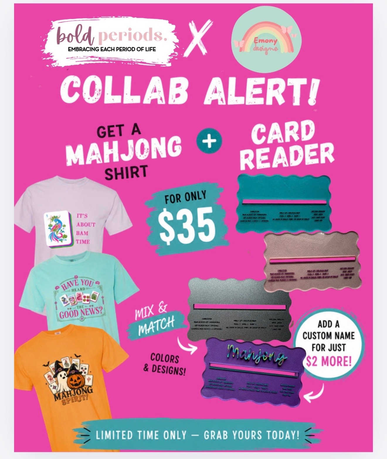 🀄 Bold Periods x Emony Designs Mahjong Collab Bundle