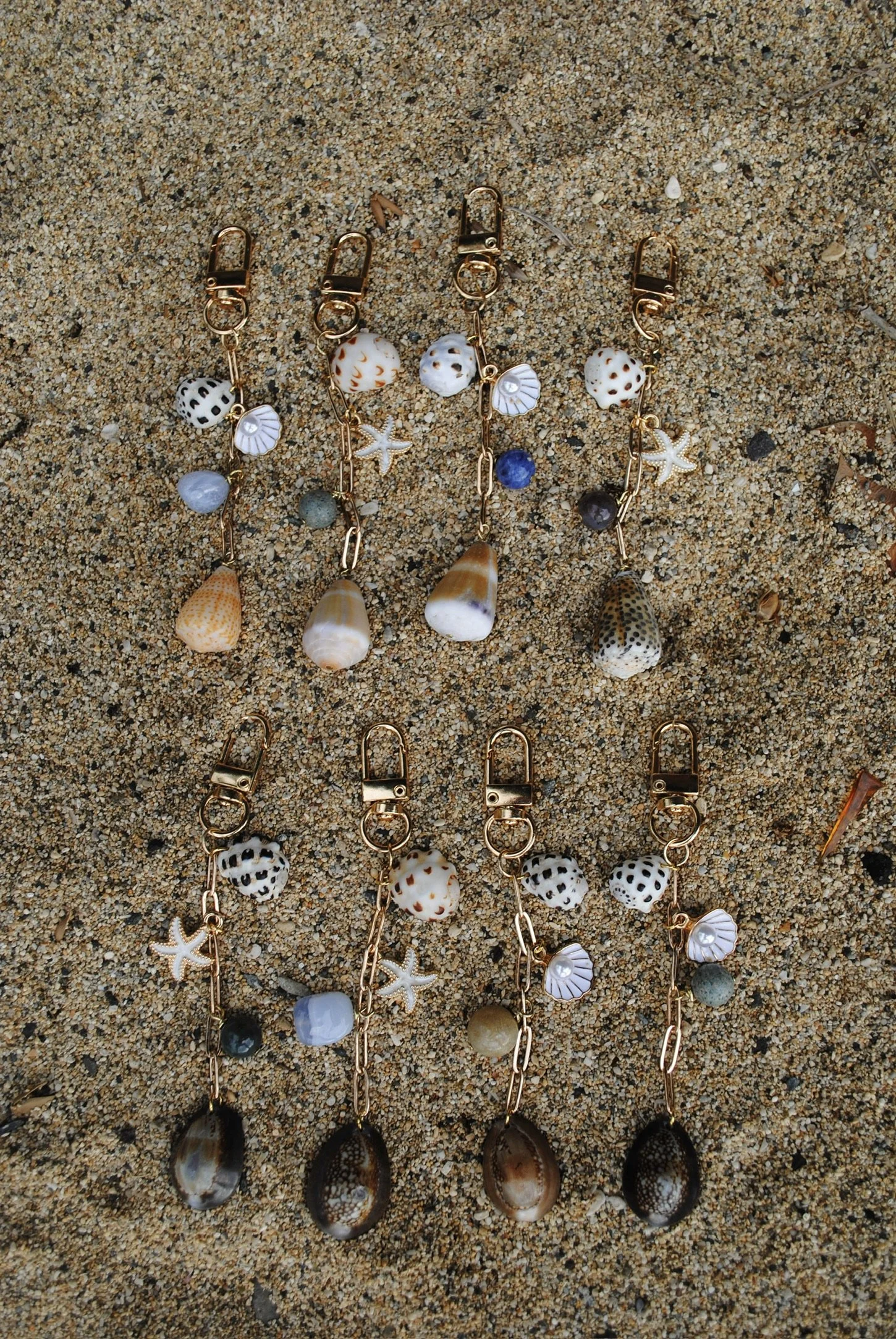 Seashell keychains
