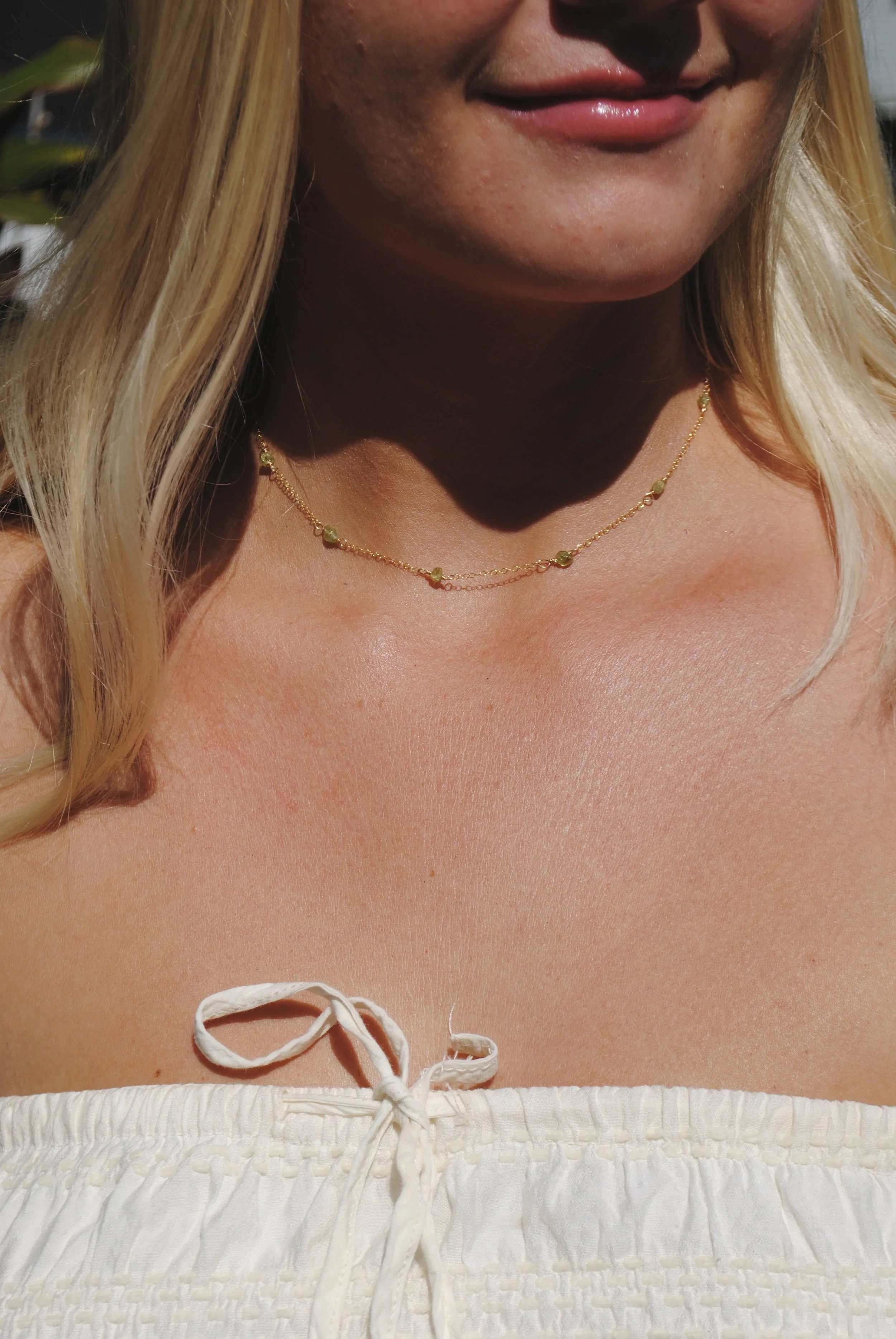 Twin Tides Necklace- Beaded