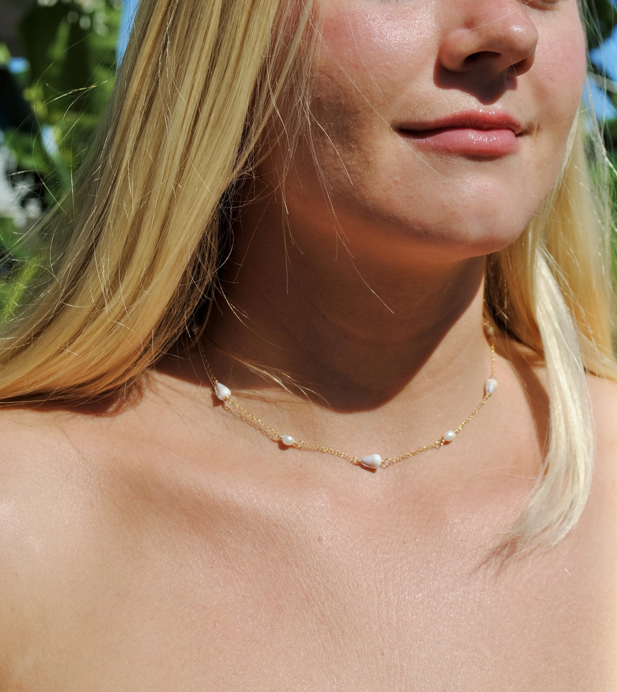 Twin Tides Necklace- Mini Cone