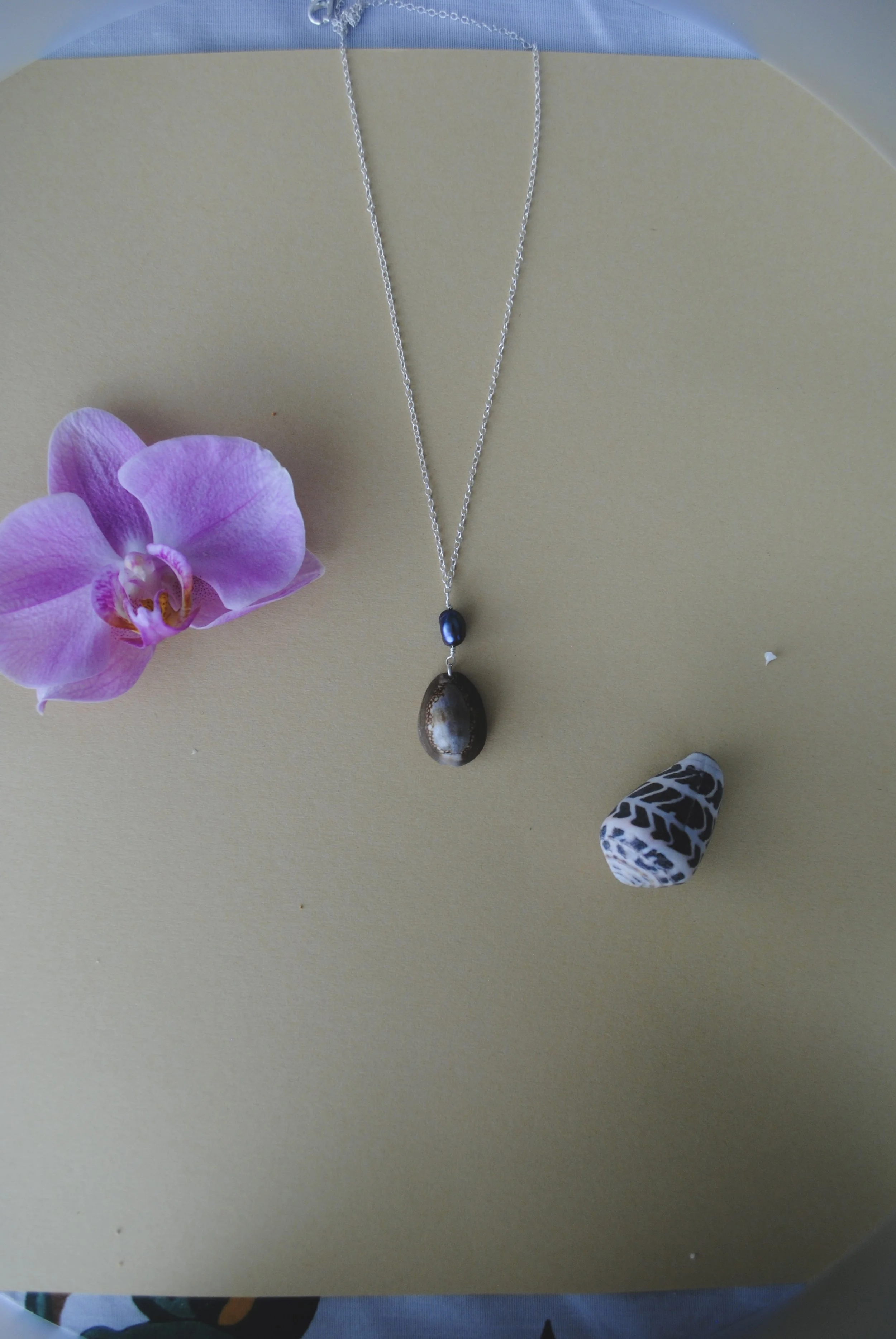 Snake Head Cowrie Shell Necklace