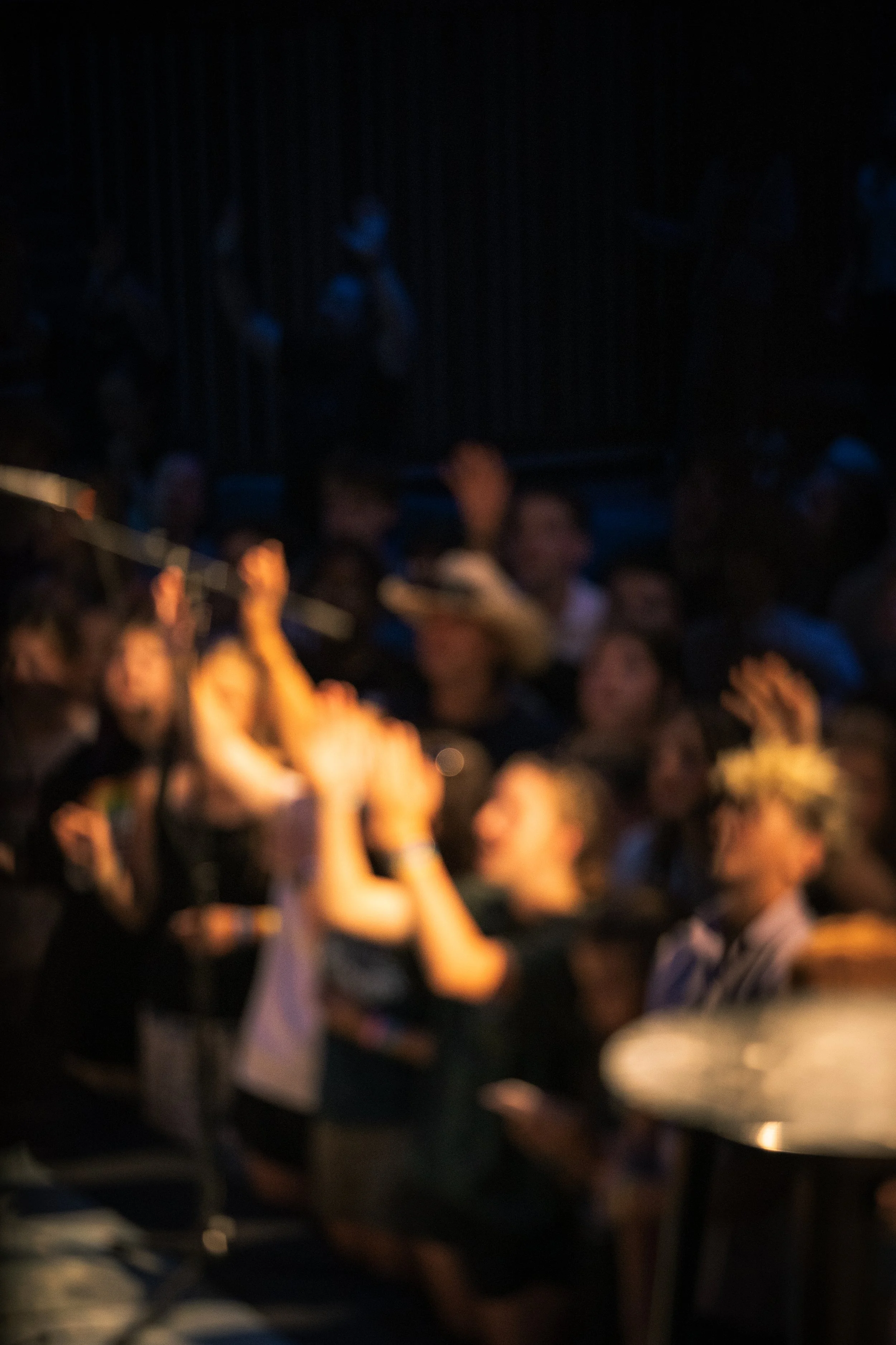 the feeling of crying your eyes out during worship