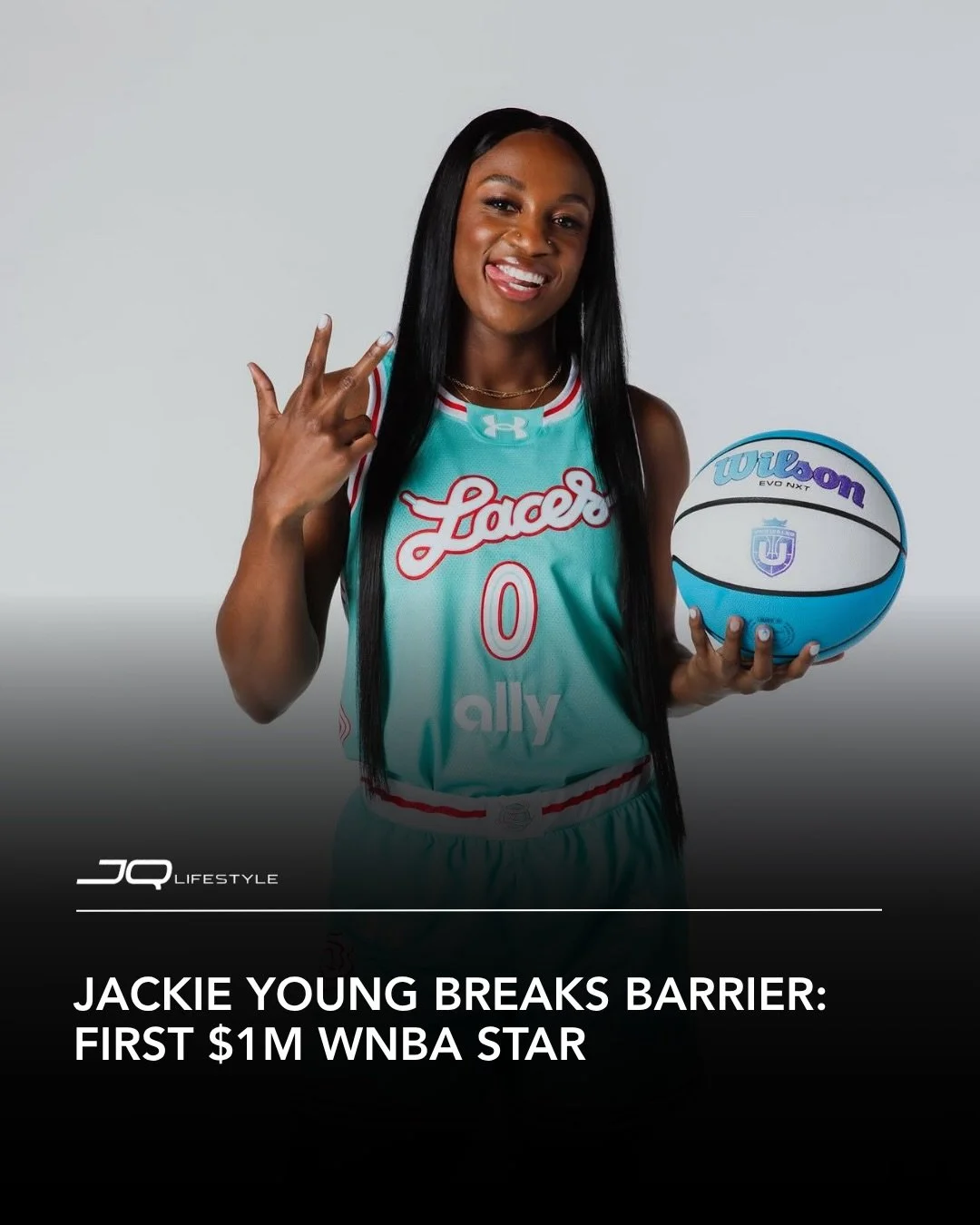 Historic moment for the WNBA: Jackie Young signs a 1-year, $1.19M deal, the biggest contract in league history.

A landmark for women&rsquo;s sports and a testament to her impact on the game.

#WNBA #JackieYoung #SportsHistory
#JQLifestyle #Basketbal