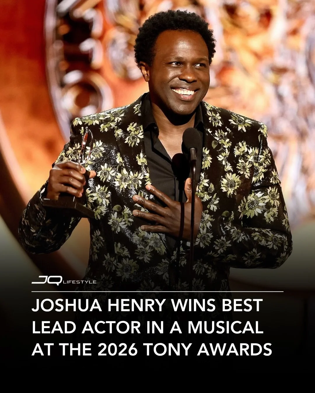 History was made at the 2026 Tony Awards as Joshua Henry took home the coveted award for Best Lead Actor in a Musical. 

His powerhouse performance lit up Broadway and earned him the recognition he so richly deserves. From standing ovations to this u