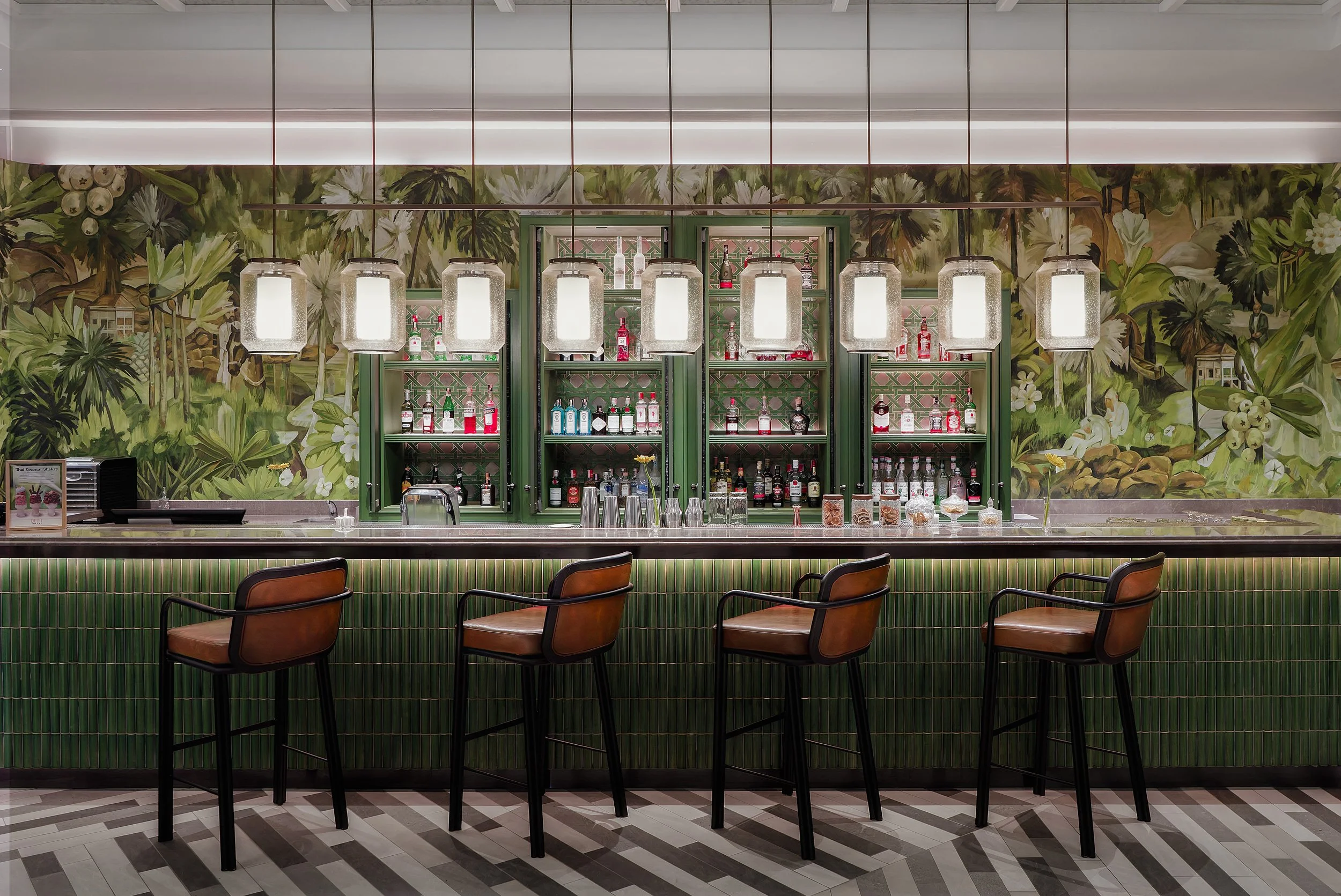 Resort bar at luxury resort by the beach in the Wide Asia region.