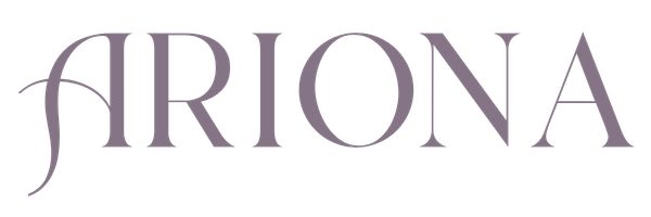 The word 'ARIONA' written in stylized purple font.