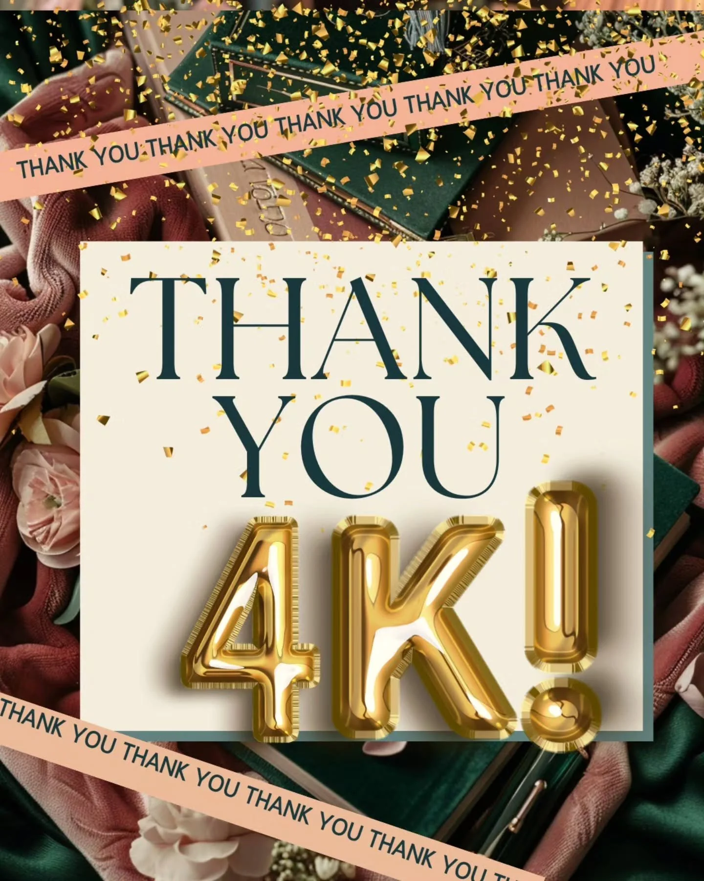 I&rsquo;m still in awe of the fact that even ONE person wants to follow me and my smutty elf series, but four thousand?!

It honestly feels so surreal. I only wish I would have joined social media earlier, because the community I&rsquo;ve found here 